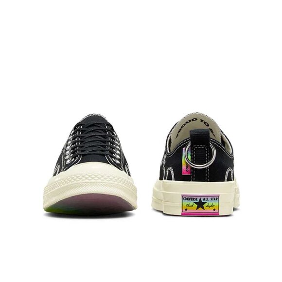 Converse Chuck 70 Low PRIDE 2024 - A10215C - Men's 10 NEW BLACK TRIBAL - Picture 16 of 16